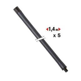 Set 5 aste flessibili per scovoli