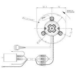 ESTRATTORE FUMI RR152/0020A15-4225 EDILKAMIN 748100
