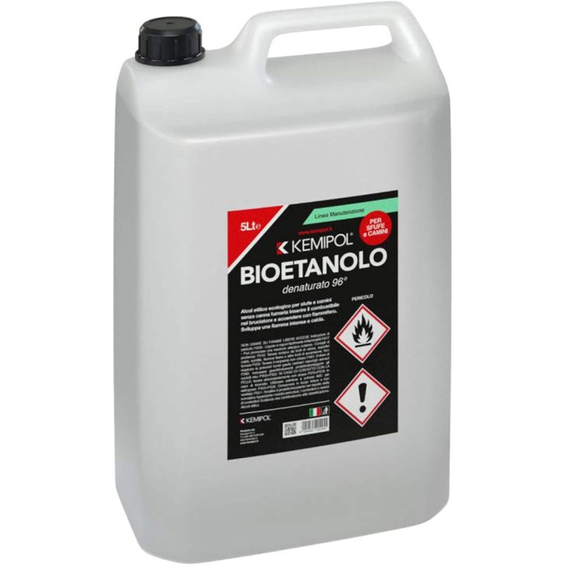 Bioetanolo Combustibile denaturato Bio per Stufe e Camini 10 litri inodore  e incolore