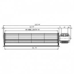 VENTILATORE TANGENZIALE 360MM