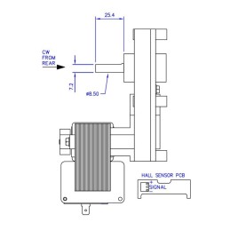 MOTORIDUTTORE MELLOR 3 RPM CON ENCODER