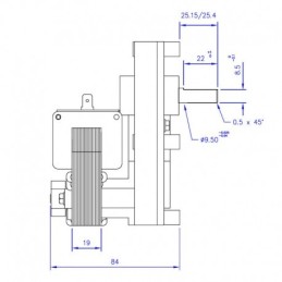 MOTORIDUTTORE MELLOR 1RPM PALAZZETTI KALOR ANSELMO COLA