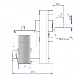 GEAR MOTOR MELLOR 1.3 RPM MCZ PIAZZETTA ANSELMO COLA