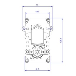 MELLOR 5 RPM KARMEK TECNOFLAM BESTFIRE GEAR MOTOR