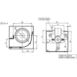 COMPLETE TANGENTIAL FAN EDILKAMIN 30 CM