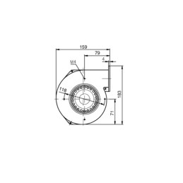 VENTILADOR CENTRÍFUGO EBM G2E108-AA01-56