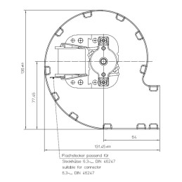 CENTRIFUGAL FAN EBM RLD85 0042-3020L