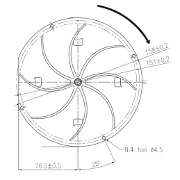 VENTILATORE CENTRIFUGO FANDIS H40 ECOFIT 2RECA3