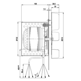 SMOKE EXTRACTOR EBM R2E180-CG82-01