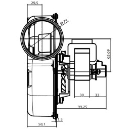 ESTRATTORE ASPIRATORE FUMI 35W
