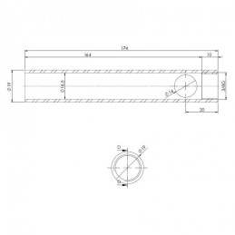 Tubo convogliatore per resistenze stufe a pellet