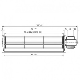 VENTILADOR TANGENCIAL 300MM