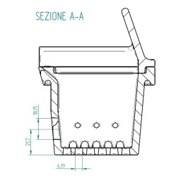 Assieme cestello braciere per stufe a pellet