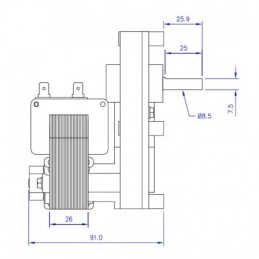 MOTORIDUTTORE MELLOR 2 RPM