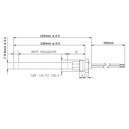 RESISTENZA 150mm 140 mm 300w D 9,9