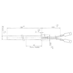 RESISTENCIA ELÉCTRICA 12.5mm 280mm 470w
