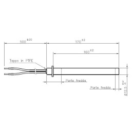RESISTENCIA ELÉCTRICA 12.5mm 170mm 350w