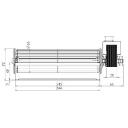240MM TANGENTIAL LÜFTER