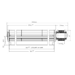 360MM TANGENTIAL LÜFTER
