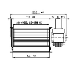 TANGENTIAL FAN 120MM 20W