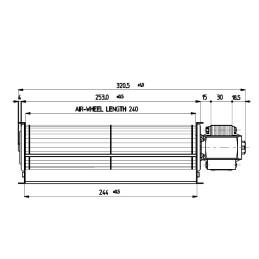 VENTILATORE TANGENZIALE 240MM 55W