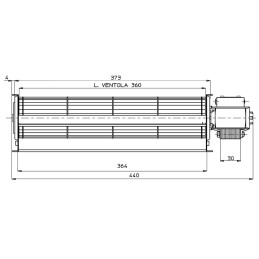 360MM TANGENTIAL LÜFTER