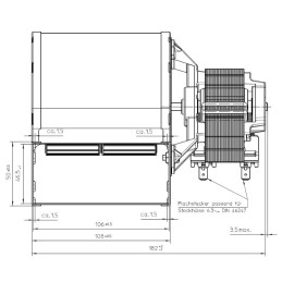 CENTRIFUGAL FAN EBM D2E097-BI56-48