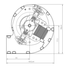 CENTRIFUGAL FAN EBM D2E097-BI56-48