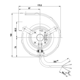 Ventilatore centrifugo D2E097-CH85-02