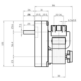 KENTA 4 U / min GETRIEBE MOTOR