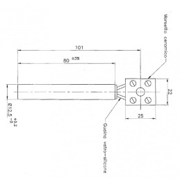 RESISTENZA ARCE EUROFIAMMA 80mm 250w D 12,5