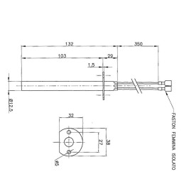 RESISTENZA ENVIRO FIRE 132mm 400w D 12,5