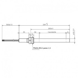 RESISTORS M14X1,5 334mm 250w