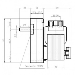 KENTA 3 U / min GETRIEBE MOTOR MIT ENCODER