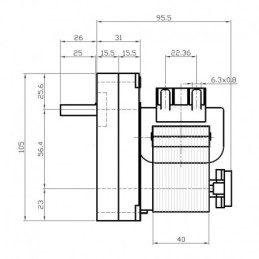 KENTA 3 U / min GETRIEBE MOTOR MIT ENCODER