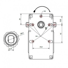 MOTORIDUTTORE KENTA 3 RPM CON ENCODER
