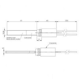 RESISTANCE TO QUARTZ 3/8 113 mm 300w
