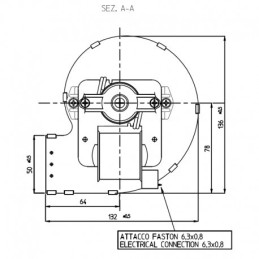 CENTRIFUGAL FAN 303mm 122w
