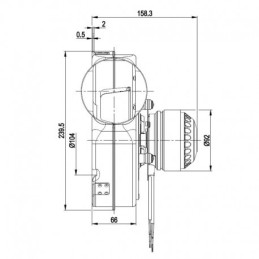 RAUCH-EXTRAKTOR EBM G2E180-CG82-11