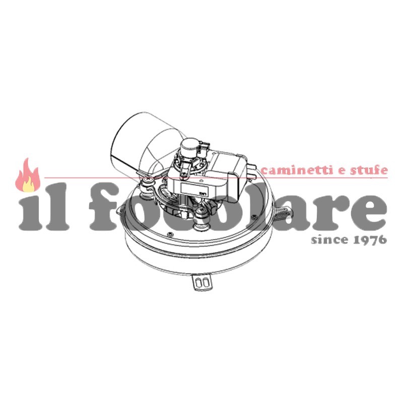 VENTILATORE FUMI CON PACCO RUOTE MCZ 41451600400