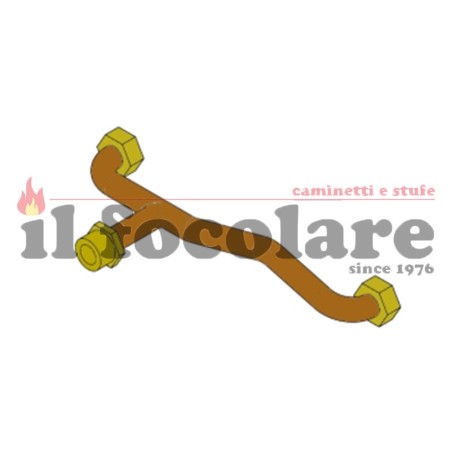 TUBO DE RETORNO DE AGUA EN LA CALDERA COMPACT 14 ROJO 41501302000