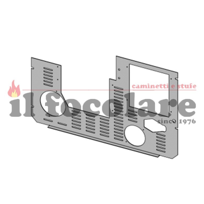 PANEL TRASERO INFERIOR ROJO COMPACT 35 41401305030