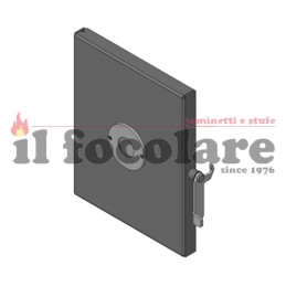 PORTA FUOCO COMPLETA IN GHISA COMPACT 45 RED 41401415950