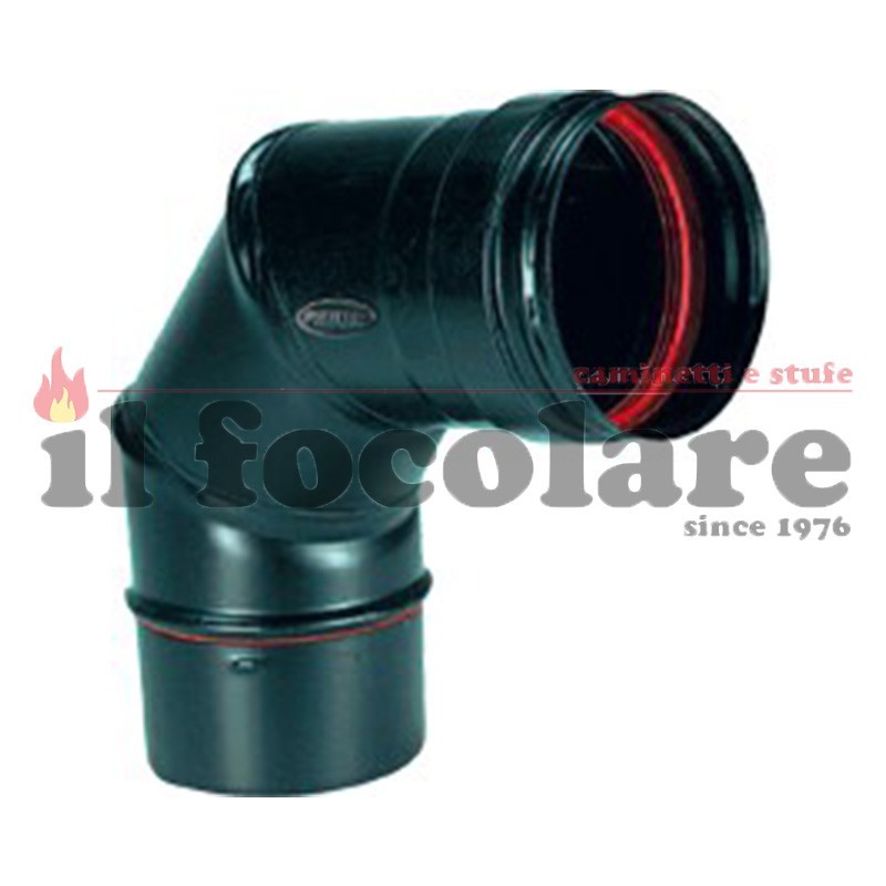 CURVA 90° VERNICIATA NERA DIAM. 80