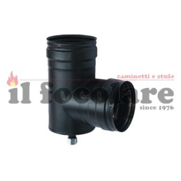 TA 90 ° WITH CONDENSATE DRAIN D.80
