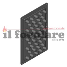 SCAMBIATORE NERO IN GHISA VIVO 90 PELLET COMFORT AIR MCZ 41301301700V