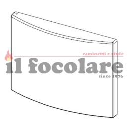 UNTERE FRONTPLATTE AUS GUSSEISEN KOMPLETT MIT PUSH LOCK EGO MCZ 41301600350