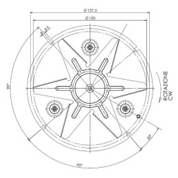 Fandis Centrifugal Fan for pellet stoves with ECOFIT 2RECA3 H40 motor