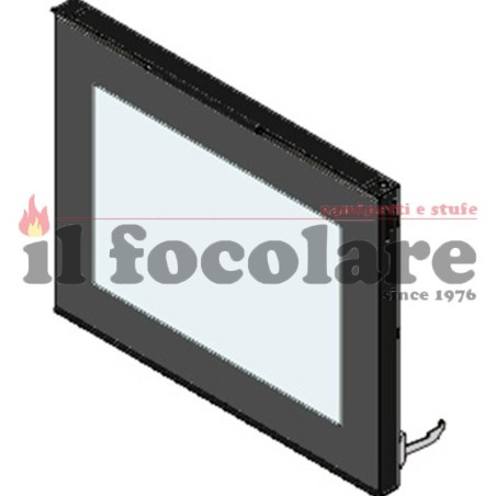PUERTA COMPLETA ACABADO PINTADO NEGRO BRILLO 70 MCZ 4202156