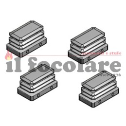 KIT 4 SCHWARZE SPITZEN BISTROT3 CADEL 4D180172010